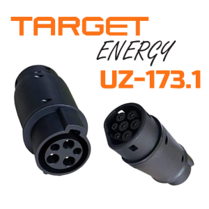 מתאם כבל טעינה לרכב חשמלי — Type 1 ל-Type 2